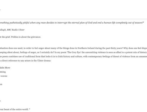 ‘The Poetry and Processing of Anger’